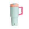 Dual Sip Straw Cupholder Tumbler, 32oz - Mint Sorbet