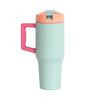 Dual Sip Straw Cupholder Tumbler, 32oz - Mint Sorbet
