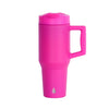 Dual Sip Straw Cupholder Tumbler, 32oz - Hot Pink
